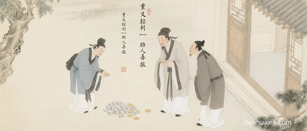 重义轻利　助人善报