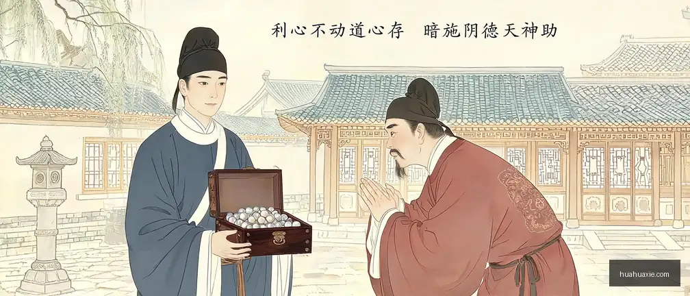 【传统文化】利心不动道心存　暗施阴德天神助