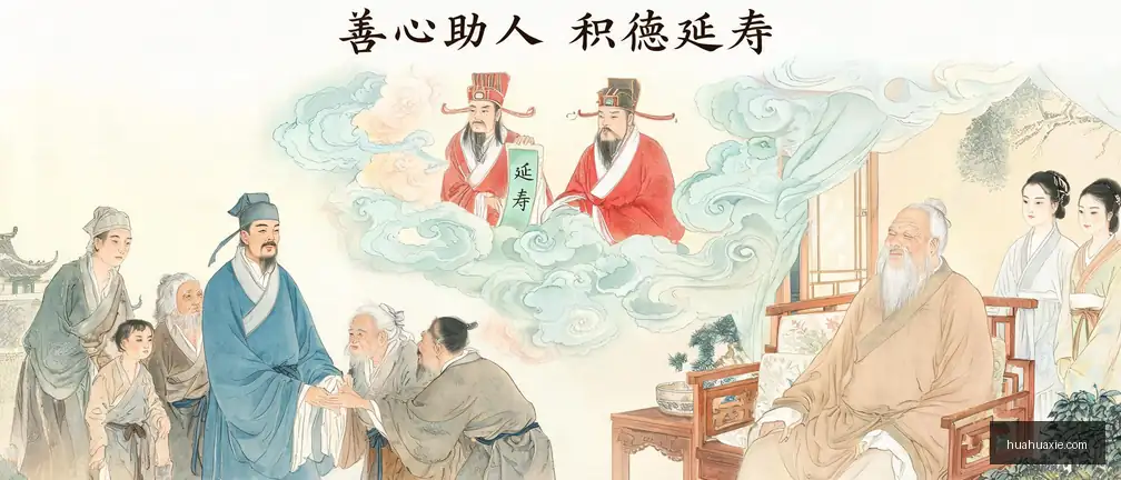【传统文化】善心助人　积德延寿