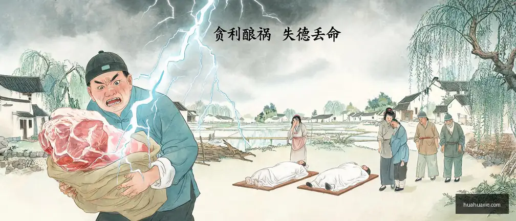 【传统文化】贪利酿祸　失德丢命