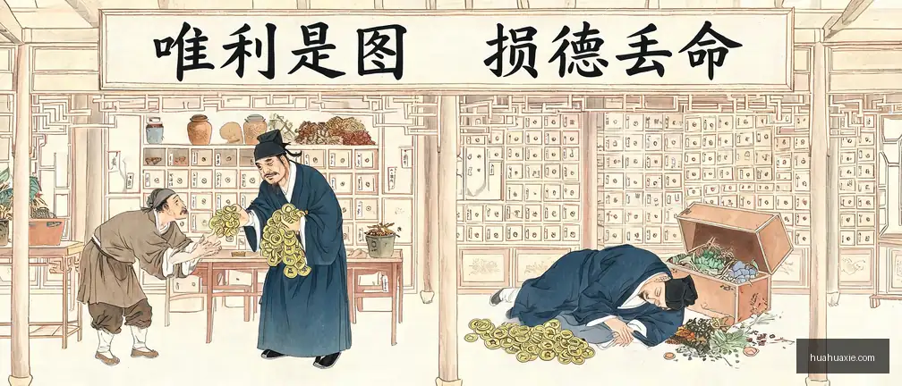 【传统文化】唯利是图　损德丢命