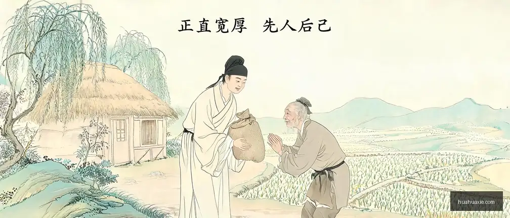 【传统文化】正直宽厚　先人后己