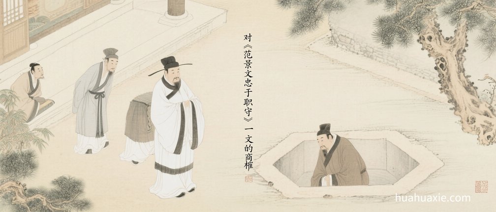 对《范景文忠于职守》一文的商榷