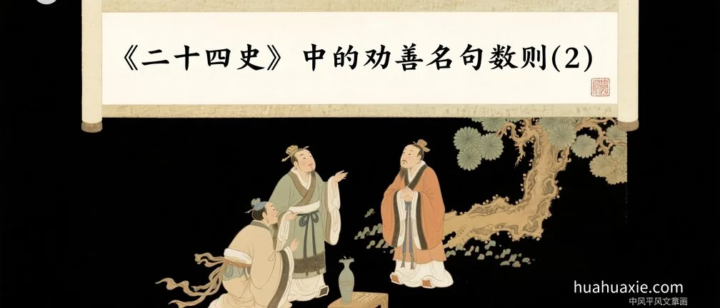 《二十四史》中的劝善名句数则(2)