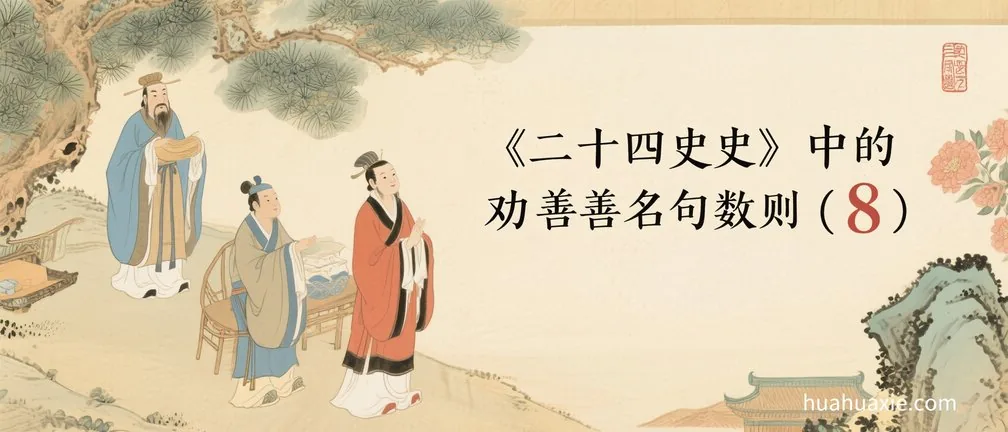 《二十四史》中的劝善名句数则(8)