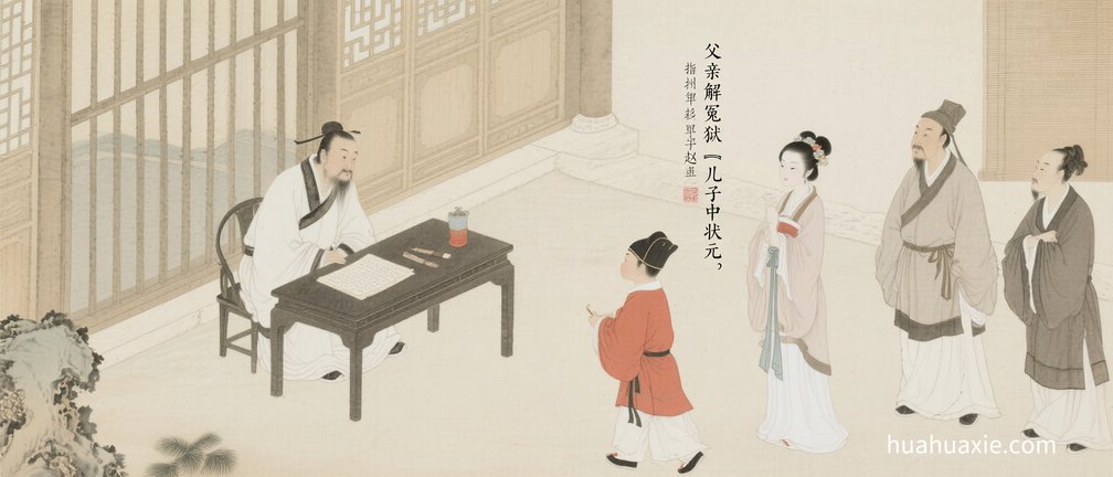 父亲解冤狱　儿子中状元
