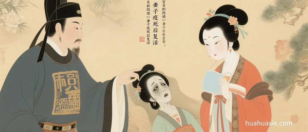 官员积阴德　妻子疫死后复活
