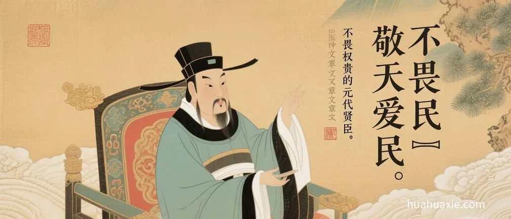 敬天爱民　不畏权贵的元代贤臣