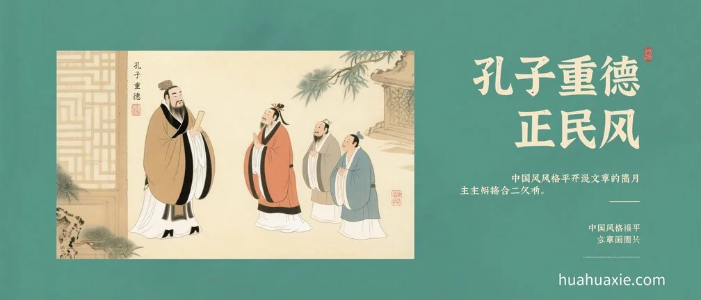 孔子重德正民风