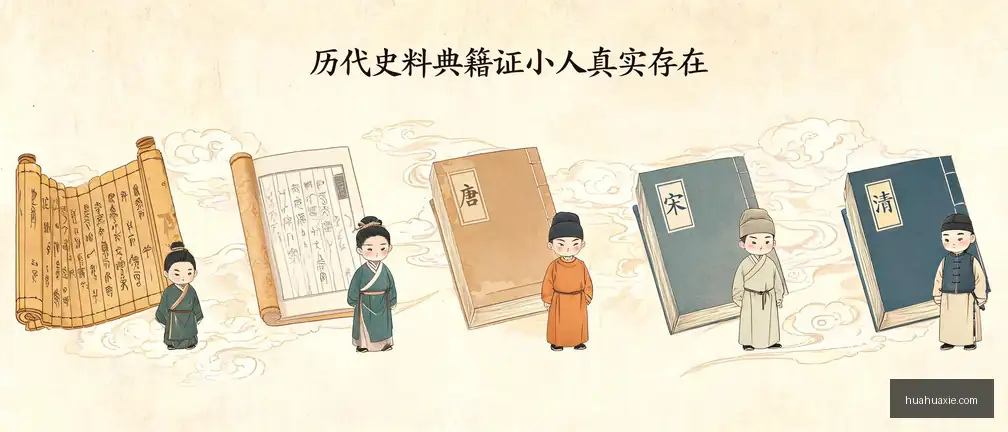 历代史料典籍证小人真实存在