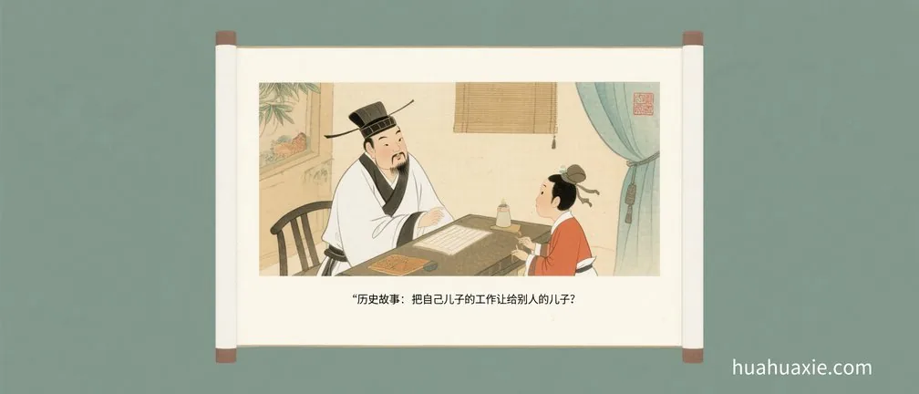 历史故事：把自己儿子的工作让给别人的儿子