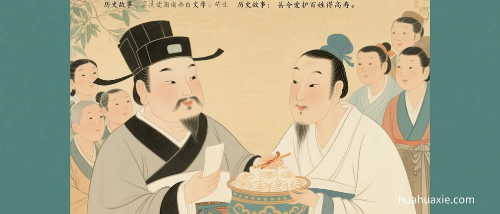 历史故事：县令爱护百姓得高寿