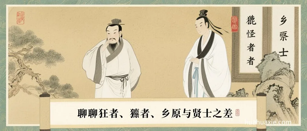 聊聊狂者、獧者、乡原与贤士之差