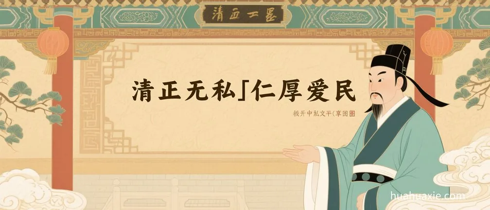 清正无私　仁厚爱民
