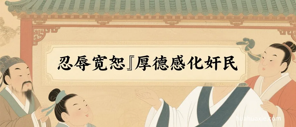 忍辱宽恕　厚德感化奸民
