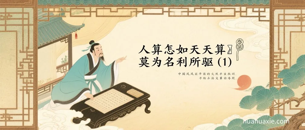 人算怎如天算　莫为名利所驱（1）