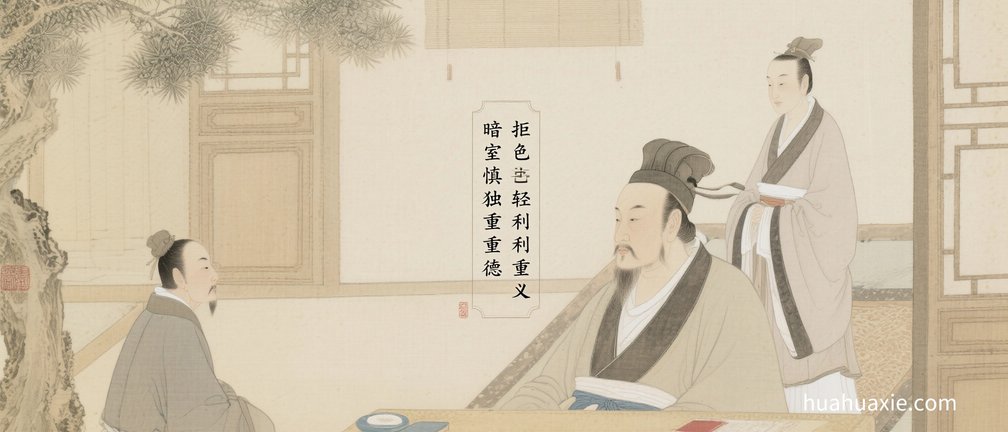 【神传文化】暗室慎独重德　拒色轻利重义