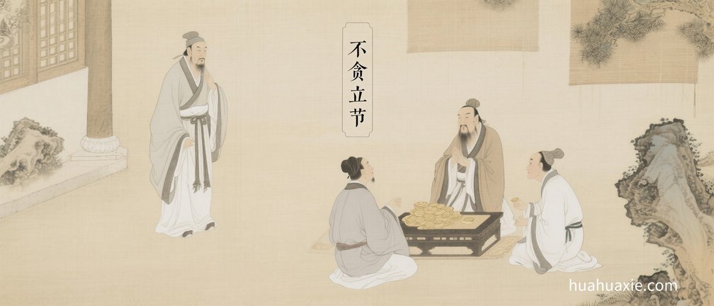 【神传文化】不贪立节