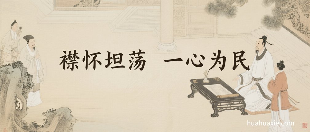 【神传文化】襟怀坦荡　一心为民