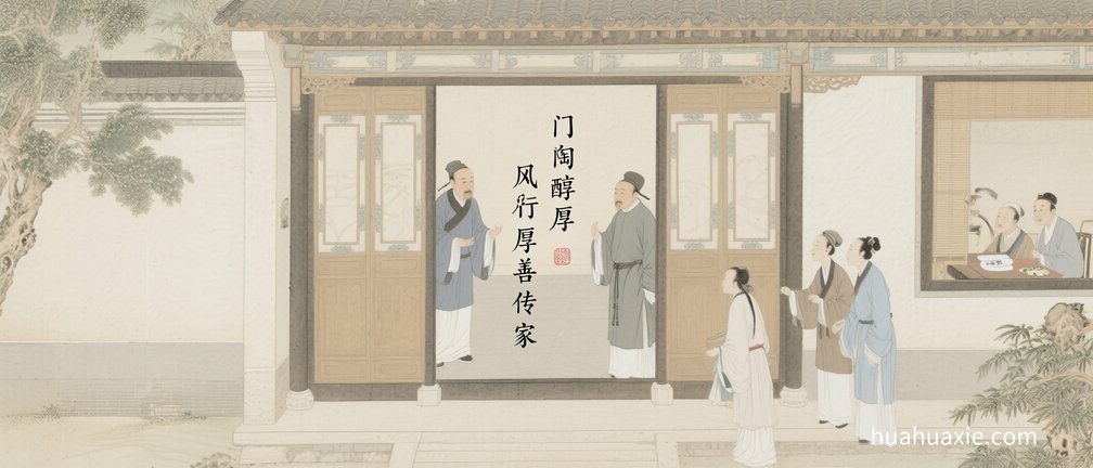 【神传文化】门风醇厚　行善传家