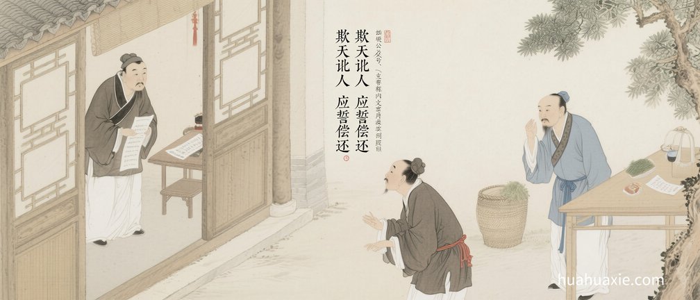 【神传文化】欺天讹人　应誓偿还