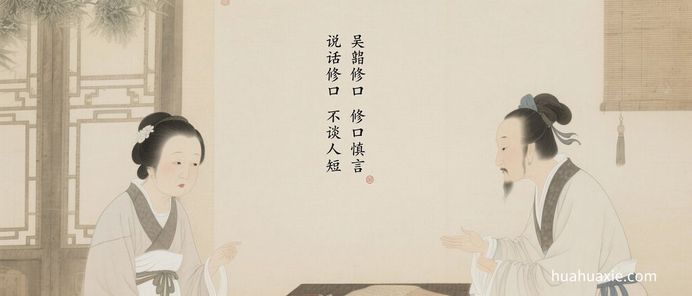 【神传文化】说话修口　不谈人短