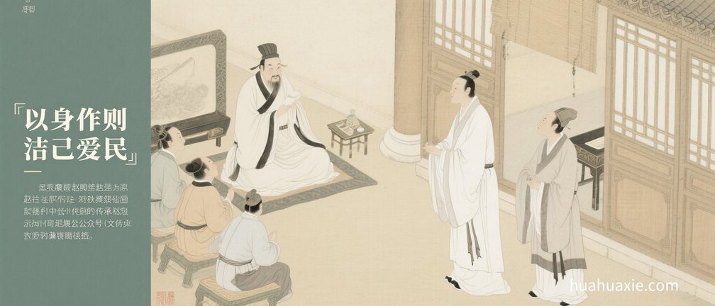 【神传文化】以身作则　洁己爱民