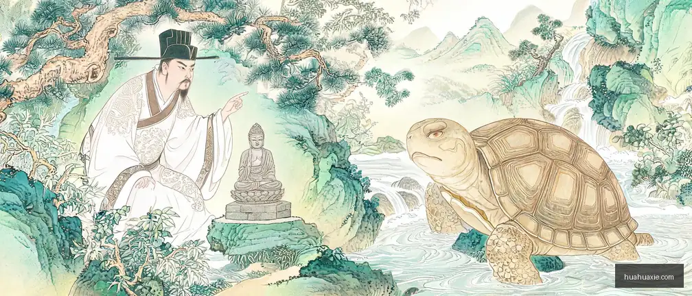 【神传文化】庾信谤佛现龟身