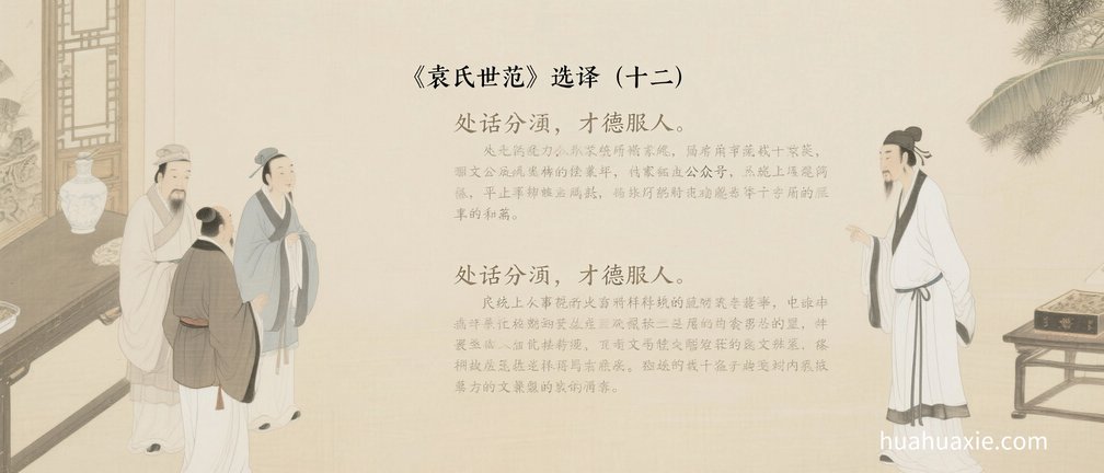 【神传文化】《袁氏世范》选译（十二）