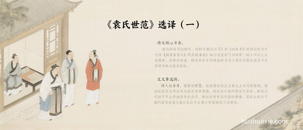【神传文化】《袁氏世范》选译（一）