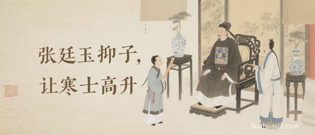 【神传文化】张廷玉抑子，让寒士高升