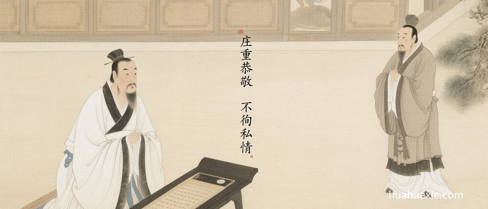 【神传文化】庄重恭敬　不徇私情
