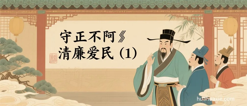 守正不阿　清廉爱民（1）