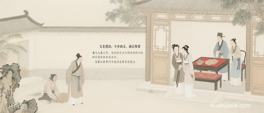 文史漫谈：不弃疯女，诚信娶妻