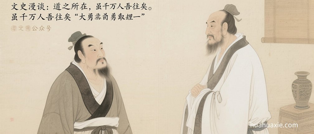 文史漫谈：道之所在，虽千万人吾往矣