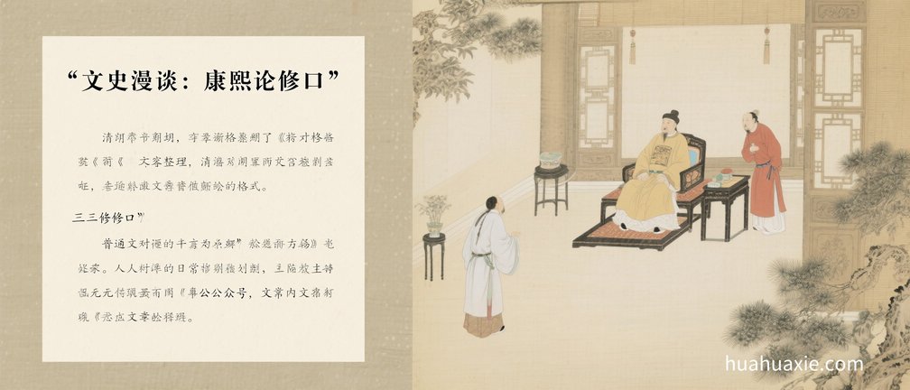 文史漫谈：康熙论修口