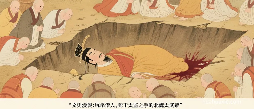 文史漫谈：坑杀僧人、死于太监之手的北魏太武帝