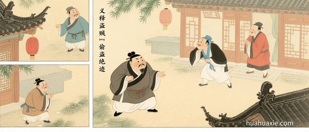 义释盗贼　偷盗绝迹